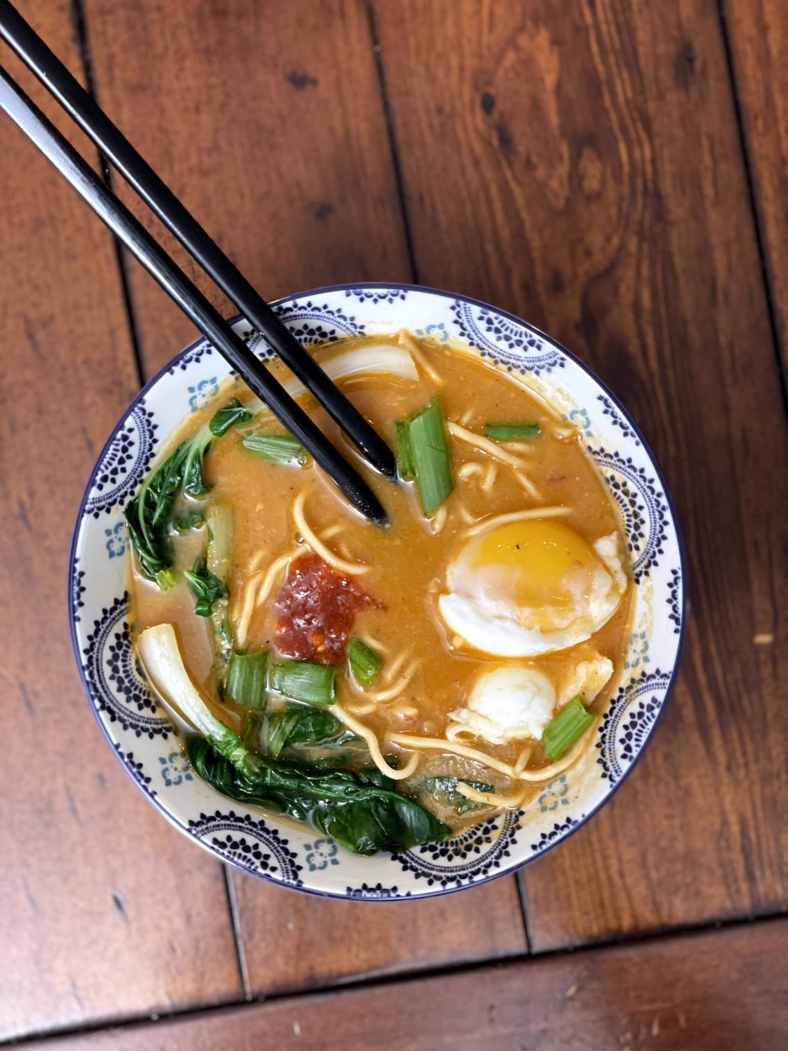Vegetarian Ramen with Miso Shiitake Broth