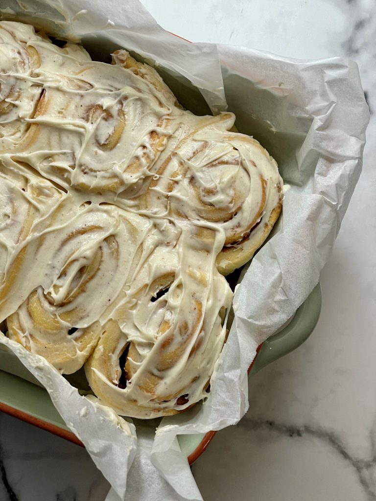 Eggnog Cinnamon Rolls